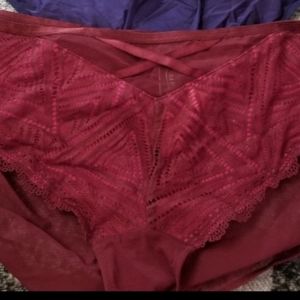Adore Me Bugundy Panty 2x